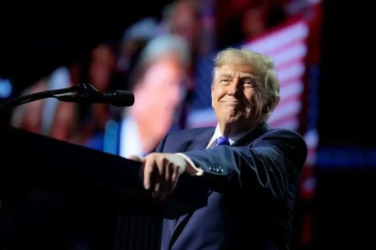 Presidente dos EUA, Donald Trump, durante Convenção Nacional Republicana para eleições legislativas de meio de mandato, em Dallas