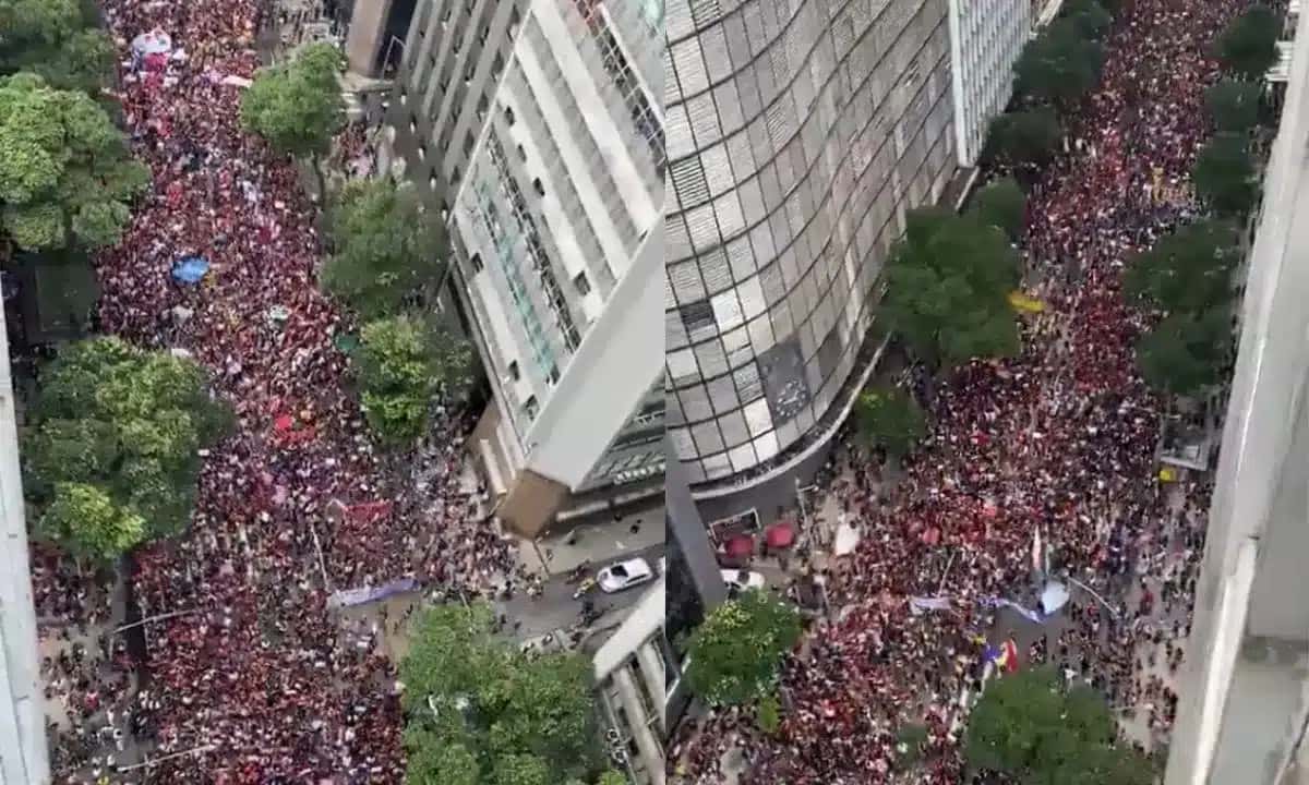 Ato de estudantes no Rio de Janeiro