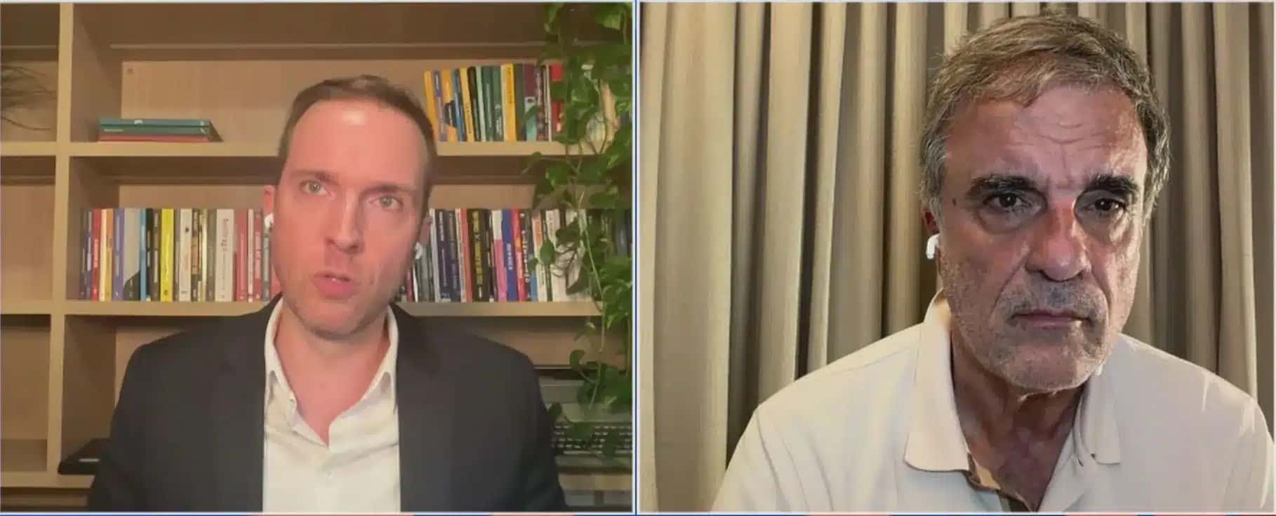Os comentaristas da CNN Vinicius Poit e José Eduardo Cardozo.