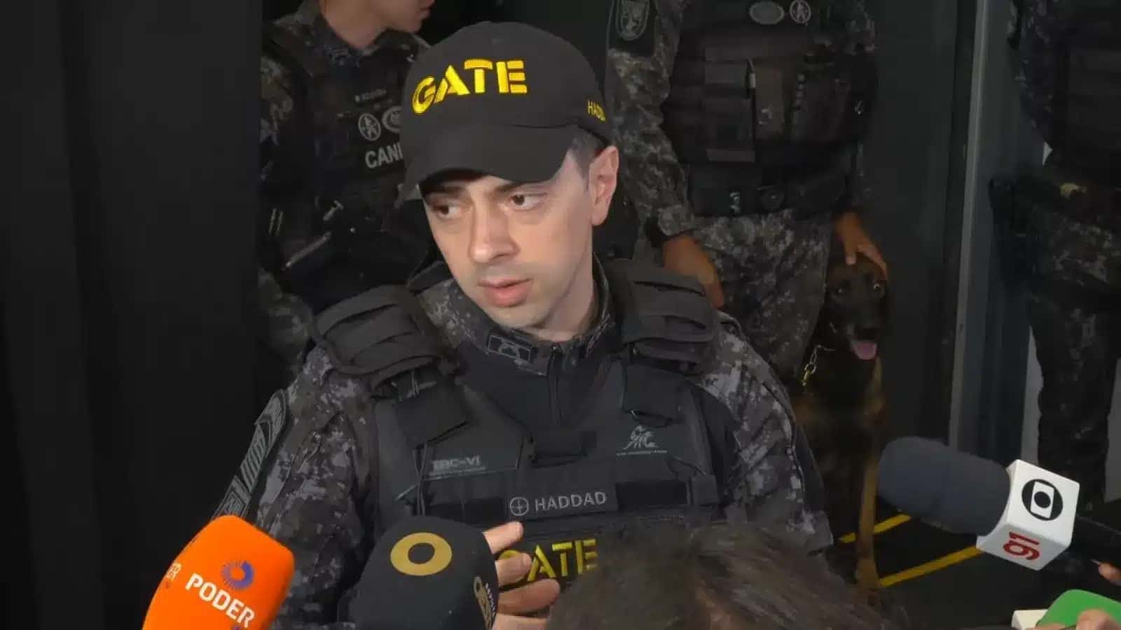 Comandante do Gate, capitão Vitor Capello Haddad.