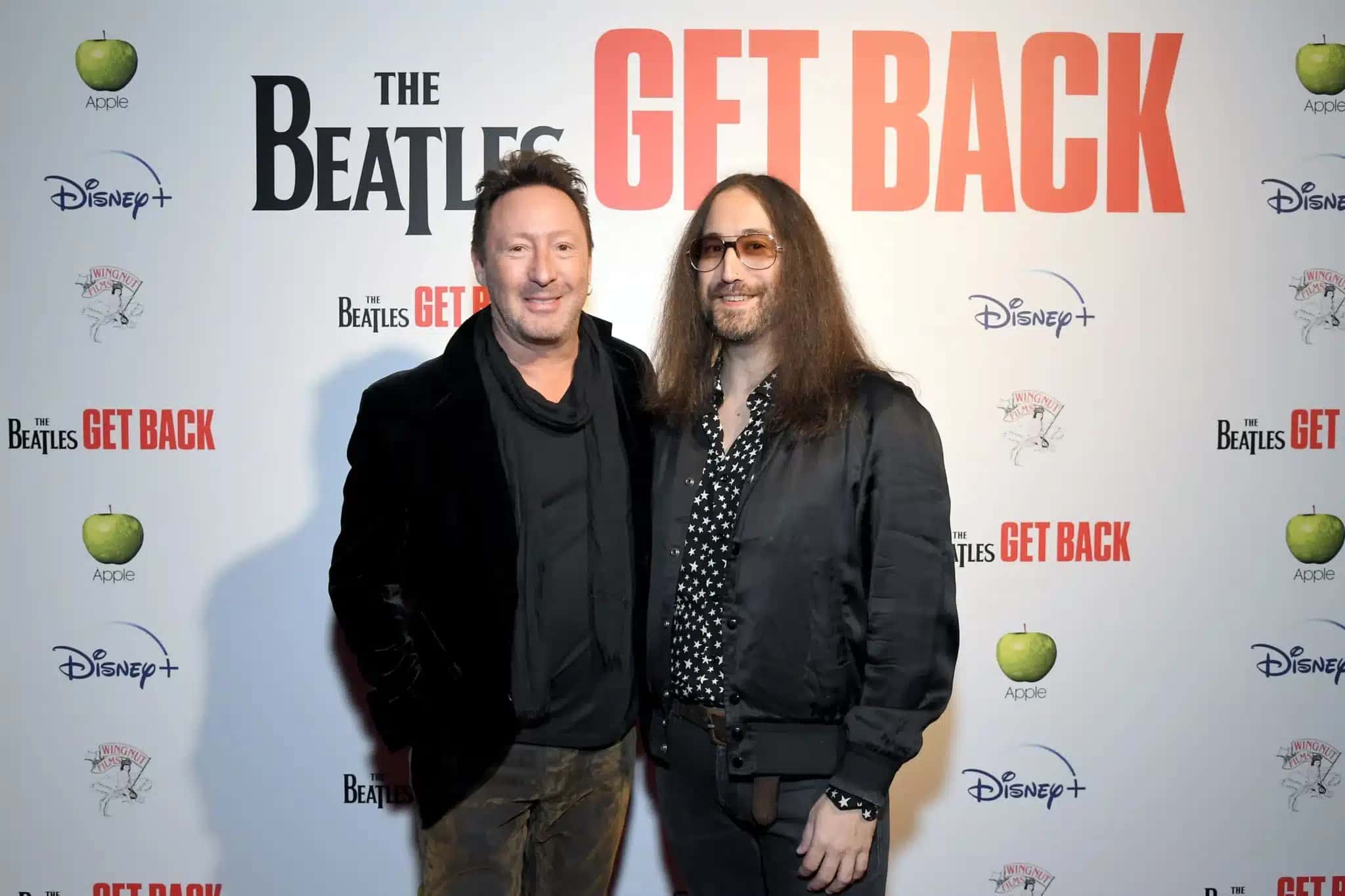 Julian Lennon e Sean Lennon na estreia do documentário “The Beatles: Get Back”