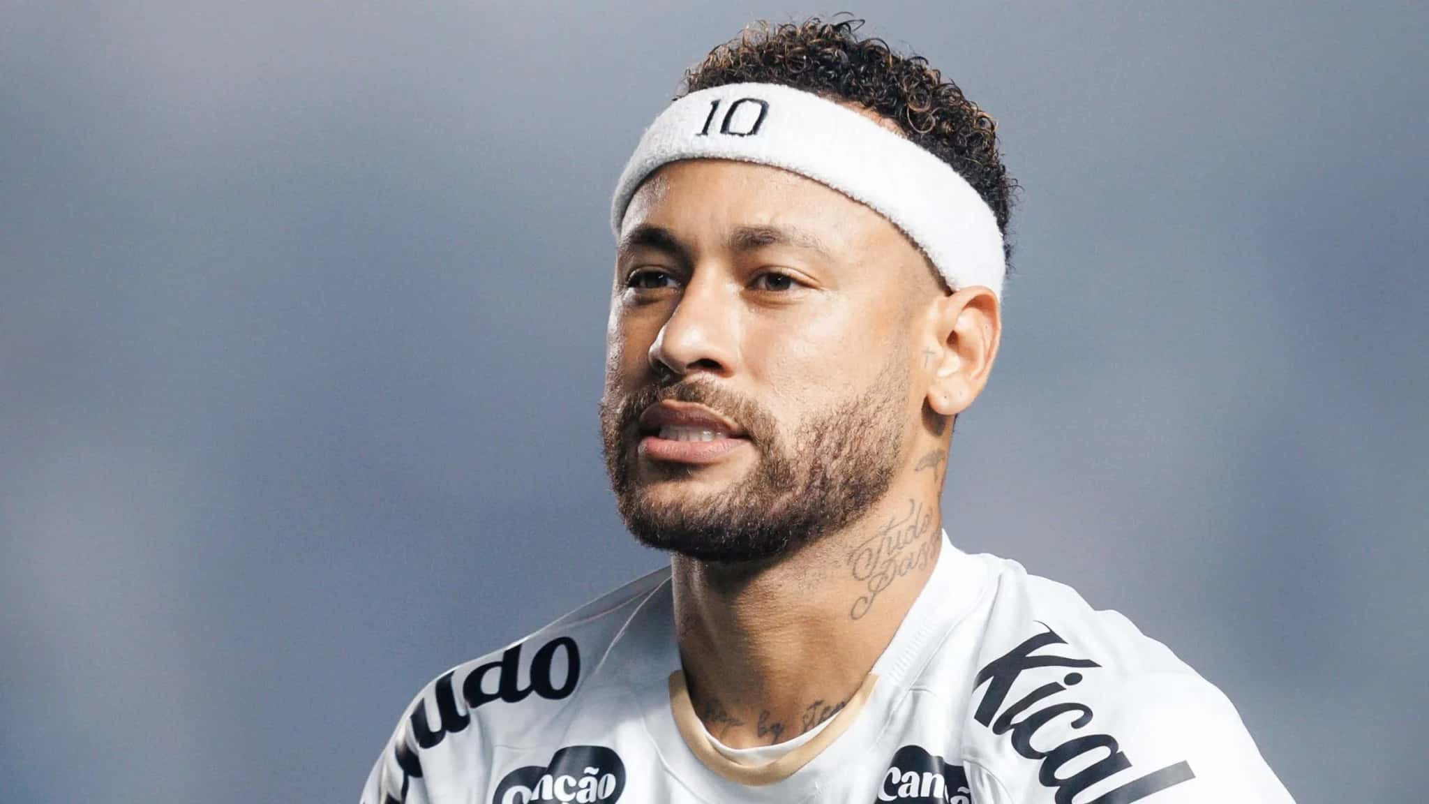 Neymar em Santos x Palmeiras pela Copa do Brasil