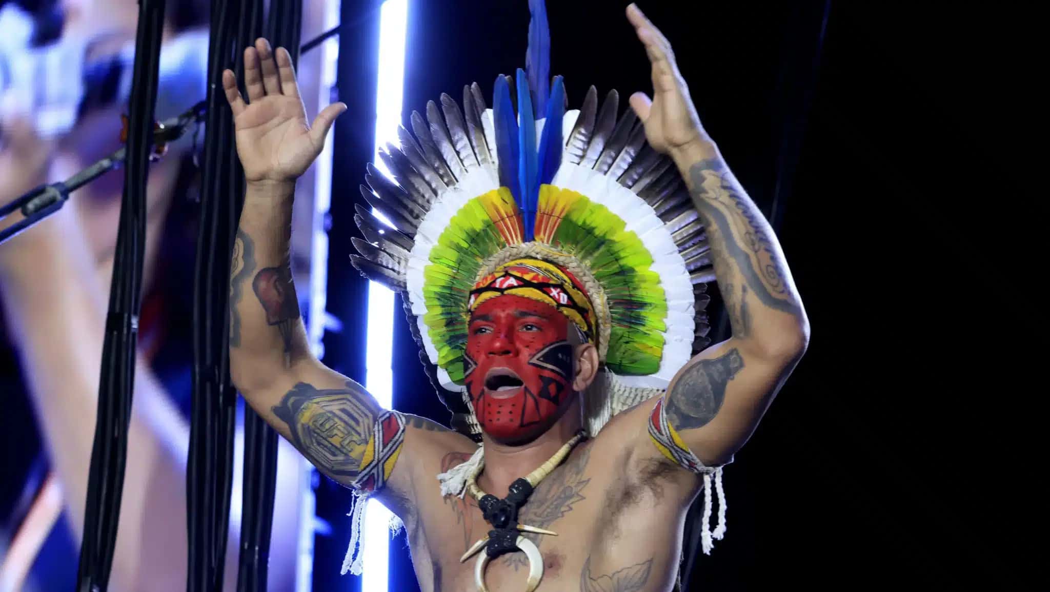 Poatan durante pesagem no UFC.