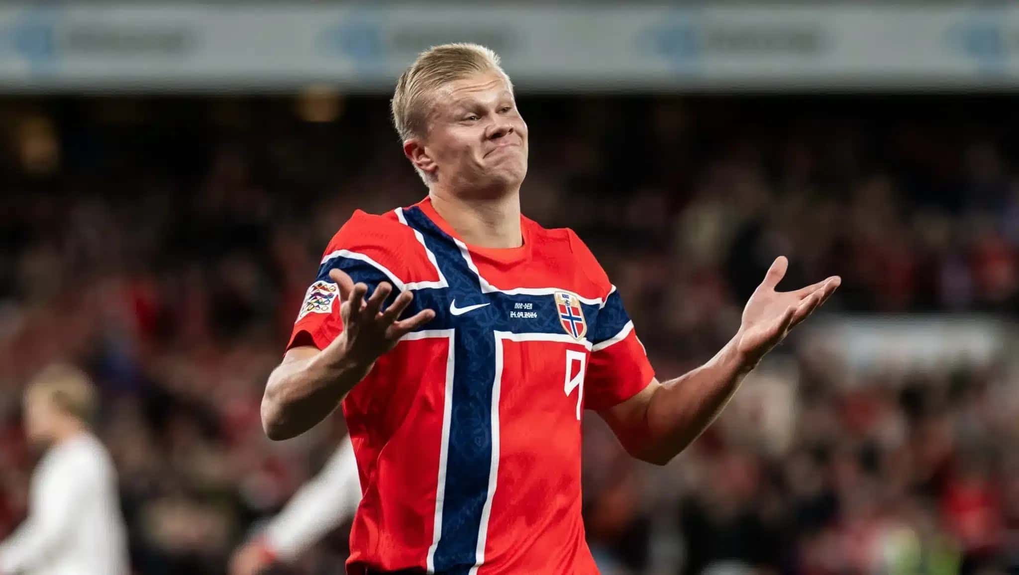 Haaland marca duas vezes em vitória da Noruega
