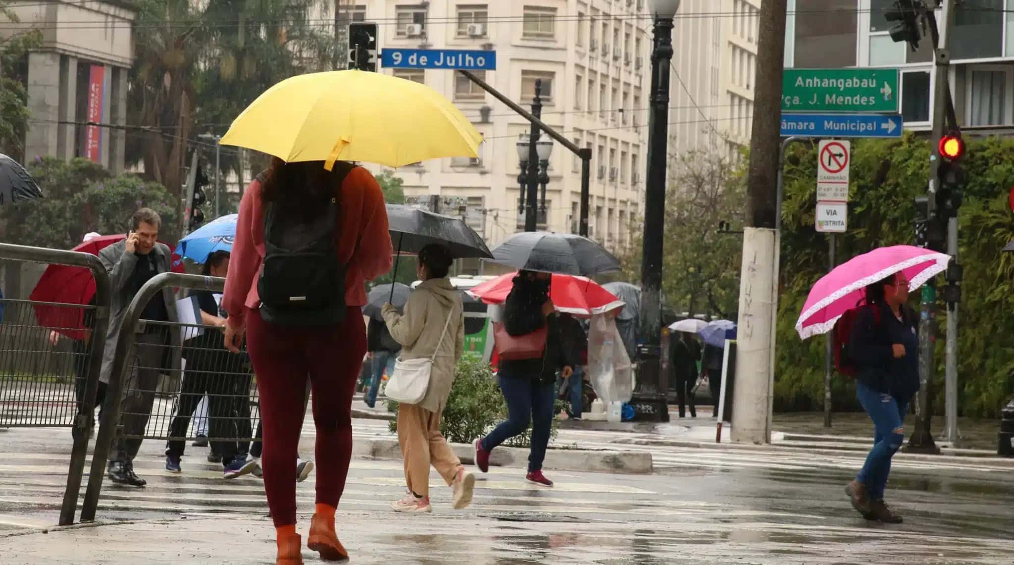 Sudeste ainda deve enfrentar condições favoráveis para chuva moderada a forte, com risco de temporais isolados.