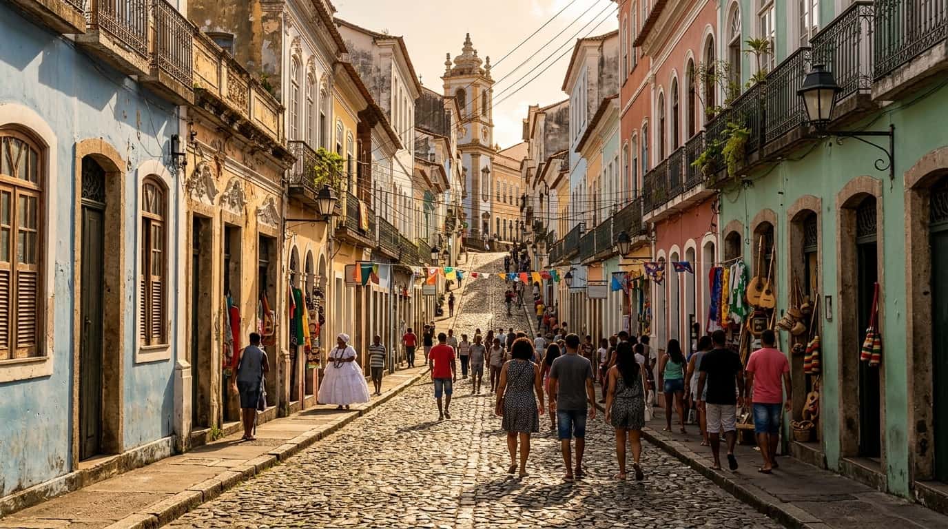 O Centro Histórico de Salvador preserva a memória da primeira capital do país | Foto: Reprodução/Catraca Livre