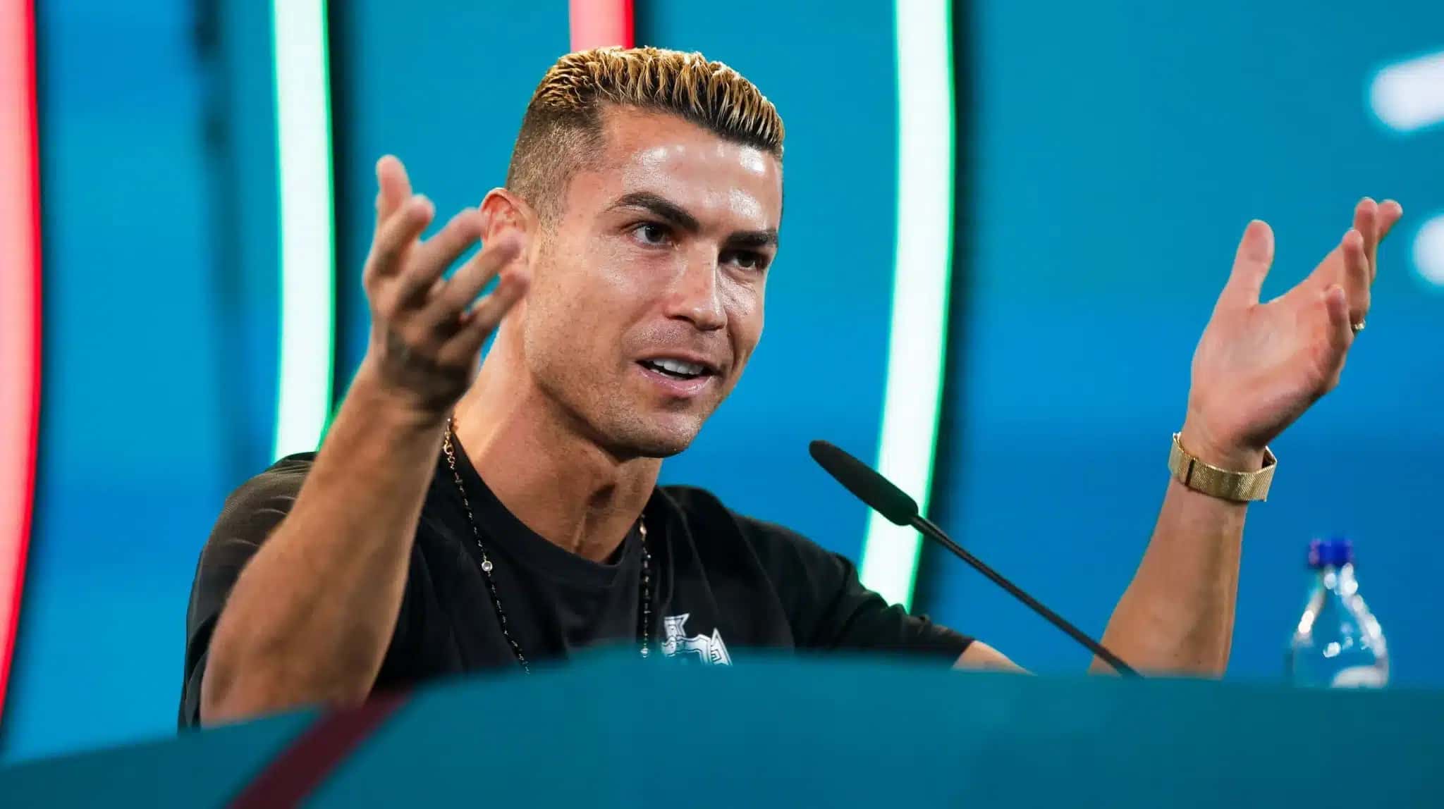 Cristiano Ronaldo em entrevista coletiva de Portugal