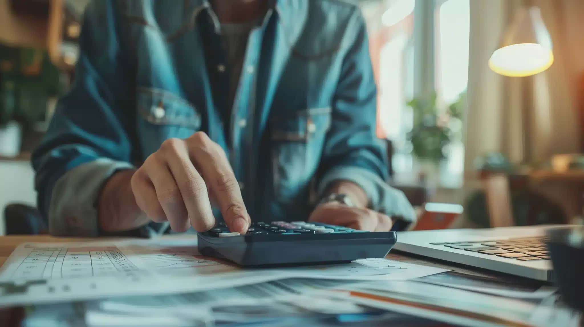 Representação de pessoa organizando as finanças para o IR 2027.