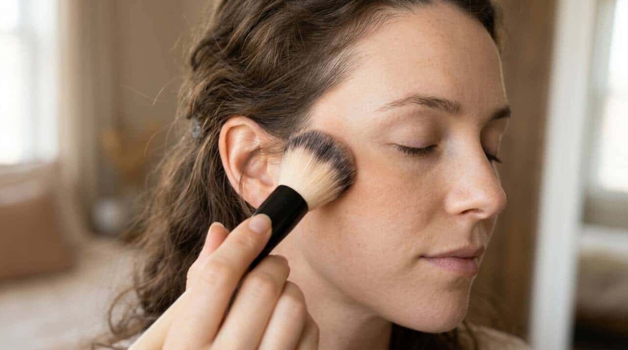 Blush no centro das maçãs ou mais alto? Veja como o ponto de aplicação altera a geometria do rosto e descubra como adaptar a técnica | Foto: Reprodução/Catraca Livre