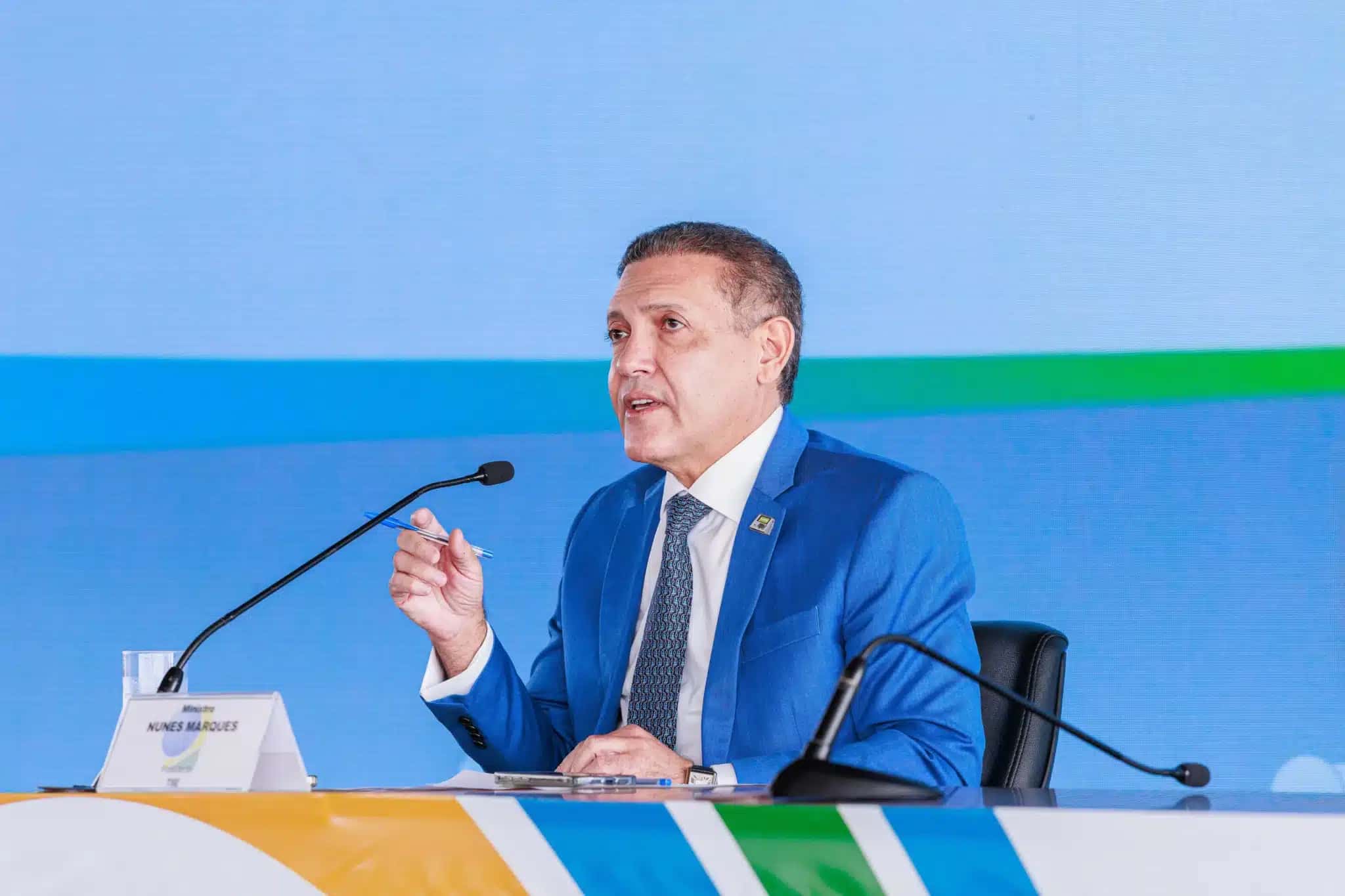 O presidente do TSE, ministro Kassio Nunes Marques