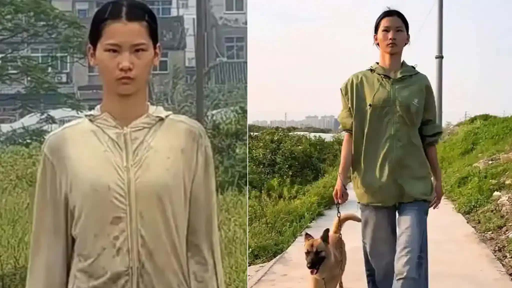 Leng Minghui foi descoberta em uma vila na China separando lixo, desfilou em uma das semanas de moda mais importantes da Ásia, mas não quer mudar de profissão por enquanto.