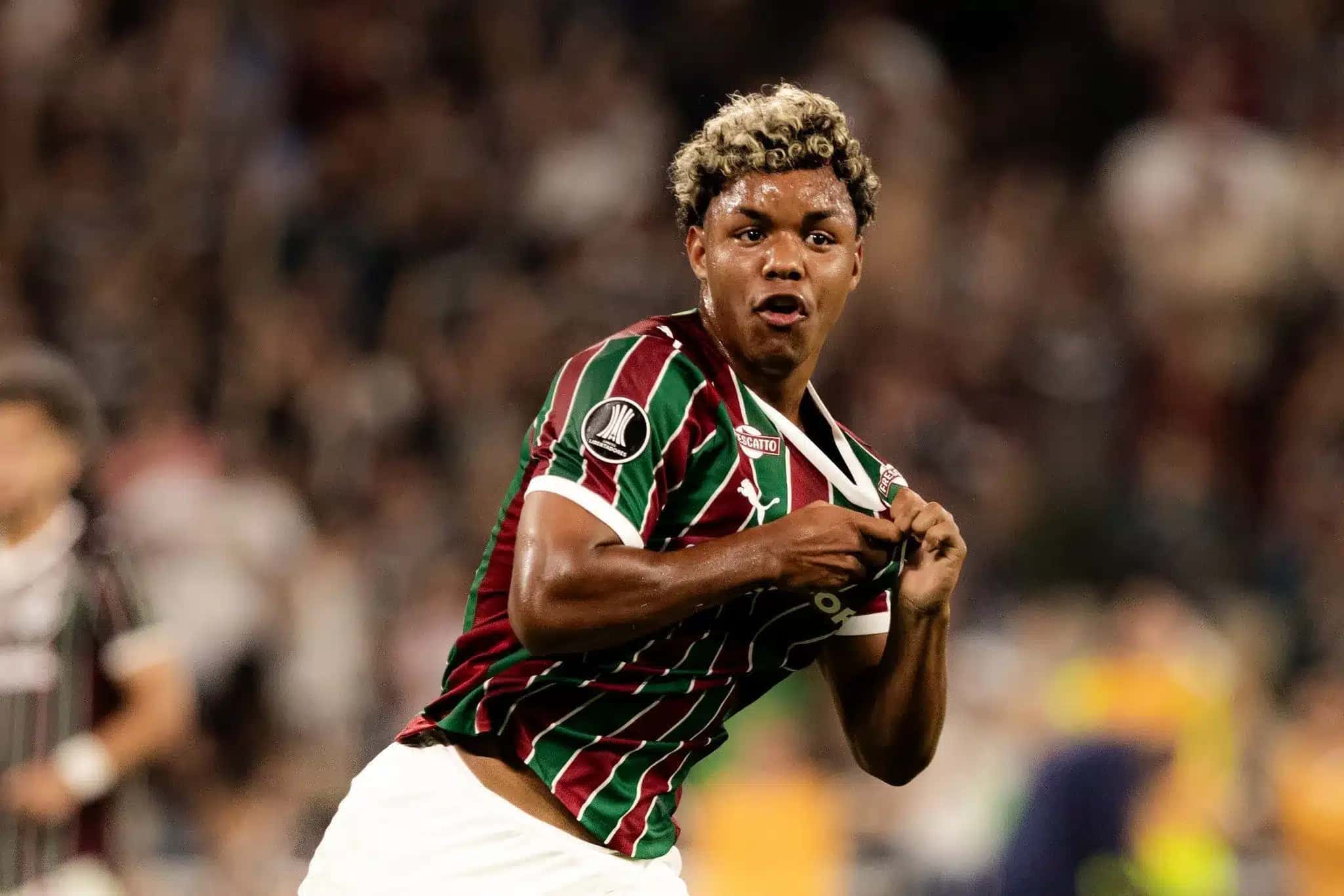 Wesley Natã, autor do gol do Fluminense contra o Palmeiras.