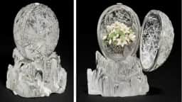 Ovo de Páscoa de cristais e diamantes vai a leilão por £ 20 milhões; joia de Peter Carl Fabergé de 1913