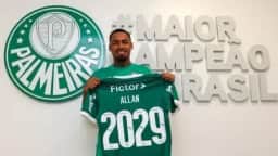 Palmeiras rejeita proposta de 25 milhões de euros do Aston Villa por Allan; jogador não está à venda