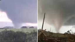 Tornado atinge Piraí do Sul, no Paraná, e causa destruição em diversas áreas