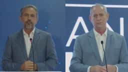 Elmano e Ciro se enfrentam em debate no Ceará e trocam críticas sobre alianças políticas e gestão