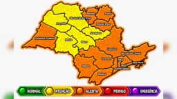 Defesa Civil alerta para frente fria e temporais em SP na primeira semana de setembro