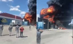 Corpo de Bombeiro mobiliza 20 viaturas contra incêndio comercial em Cumbica