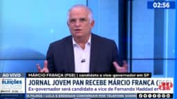 Márcio França diz que Bolsonaro não confiou em Tarcício para Planalto