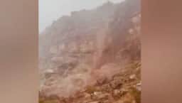 Vídeo: Chuvas torrenciais formam cachoeira de lama no Parque Nacional Zion, nos EUA
