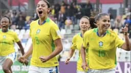 Brasil feminino sub-20 vira sobre a Inglaterra e mantém 100% de aproveitamento