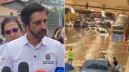 Chuvas em SP deixam um morto e Nunes prioriza túnel do Anhangabaú
