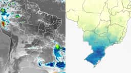 Frente fria derruba temperaturas no Sul, com mínima de 3 °C no Paraná