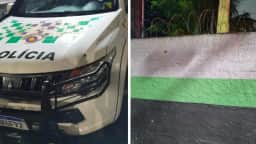Ataque a tiros atinge viatura e muro da base da PM Ambiental no Guarujá