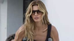 Gisele Bündchen usa muletas e bota ortopédica após lesão no pé antes do desfile de domingo