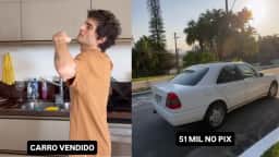 Após desabafo sobre dificuldades financeiras, Fiuk anuncia venda de carro este mês