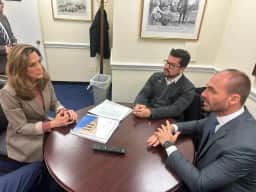 Figueiredo doou fundos à deputada americana contra Moraes