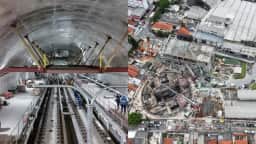 Qual é a estação de metrô mais profunda de SP? Água Branca tem 47,8 metros