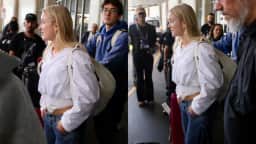 Zara Larsson chega ao Rio cercada por seguranças para show no Rock in Rio