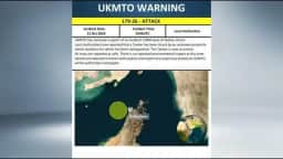 UKMTO alerta: navio-tanque é atingido por projétil perto de Al-Faw, longe de Ormuz