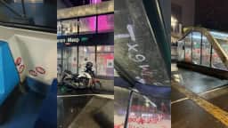 Metrô de SP contabiliza 8 vidros quebrados e pichações em 2 estações da Linha Verde