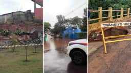 Chuvas atingem nove cidades de São Paulo e deixam moradores fora de casa e vias interditadas