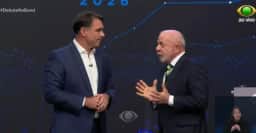 Flávio e Lula trocam acusações sobre saidinhas e pandemia no 2º bloco da Band, dia 18