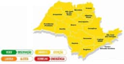Defesa Civil põe todo o estado de SP em atenção para tempestades de quinta a sábado
