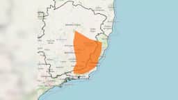 Inmet emite alerta laranja de tempestade para RJ, MG e ES com ventos de até 100 kmh