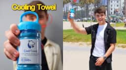 Harrison Nott cria toalha que esfria quando estalada e vende 80 mil unidades no TikTok Shop