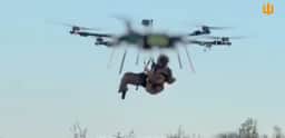 Ucrânia usa drone de até 150 kg para retirar soldado ferido na região de Kharkiv