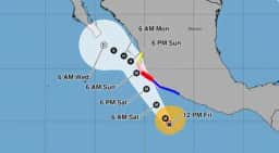 Furacão Trudy pode provocar até 300 milímetros de chuva em estados mexicanos